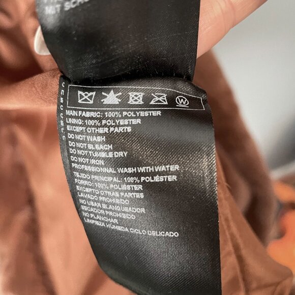 Last Chance! NWOT Ba&sh Fibie Relaxed Faux Fur Teddy Coat Brown Small - Picture 9 of 10